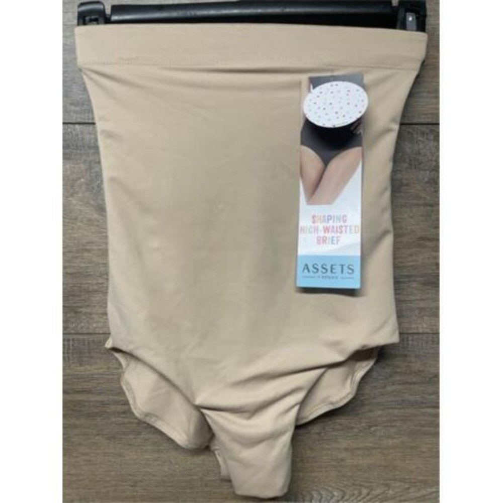 Spanx Assets Womens Brief Size Small Thintuition Hi Waist 10228R Pure Beige M